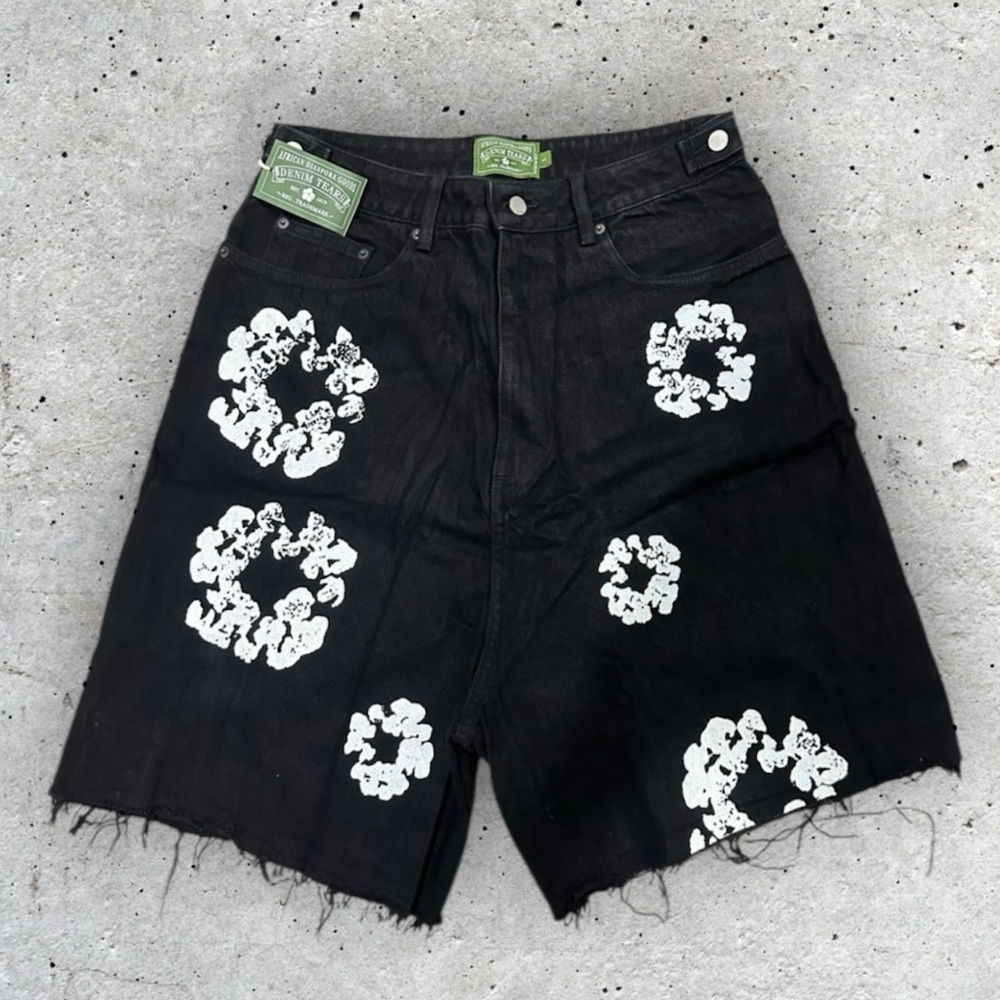 Denim Tears Black Jean Shorts L Pre Owned - Free Shipping